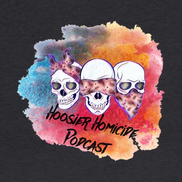 Hoosier Homicide Color Splash Skulls 2 by Hoosierhomicide